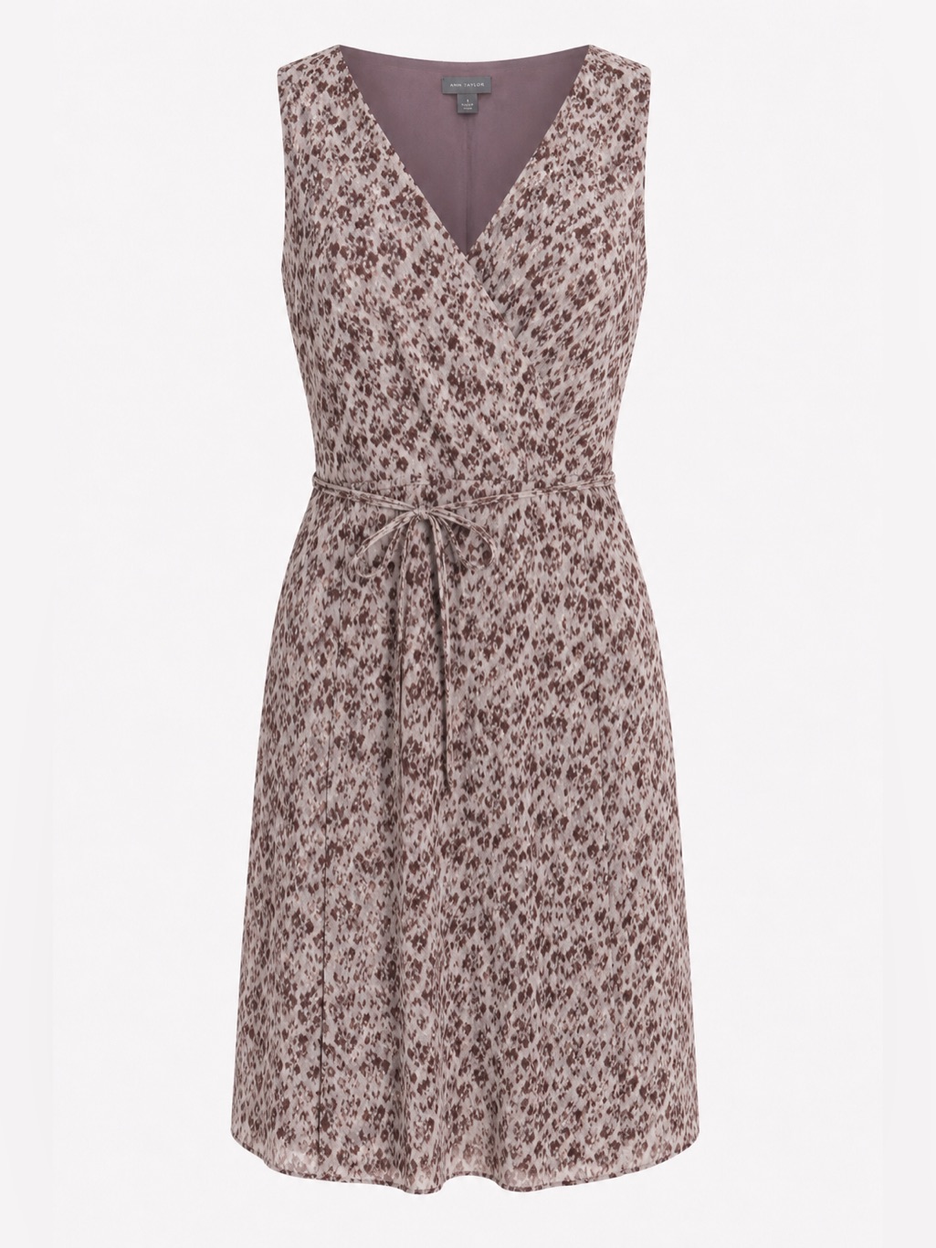 Ann Taylor Nwt 100% Silk Lilac Sheer Lace Overlay Dress, Size 6